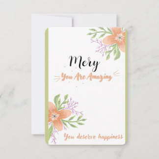 för att tacka någon tack kort