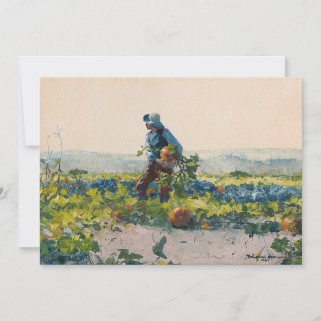 För att vara en bondpojke | Winslow Homer (Framsida)