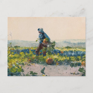 För att vara en bondpojke Winslow Homer Vykort