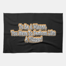 "För att vara en vinnare".. Köp nu Kökshandduk