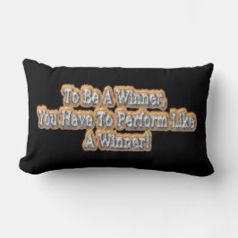 "För att vara en vinnare".. Köp nu Lumbarkudde