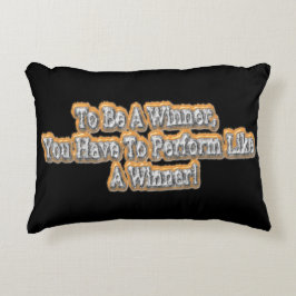 "För att vara en vinnare".. Köp nu Prydnadskudde