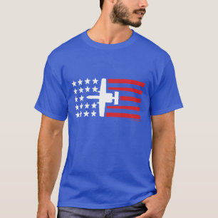 För attackjet för A-10 Warthog stars och stripes T Shirt