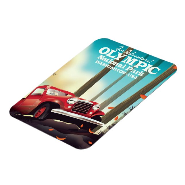 För Äventyr! Den olympiska nationalparken Washingt Magnet (Vänstra Sidan)