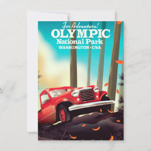 För äventyr! Olympiska nationalparken Washington. Inbjudningar
