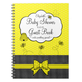 För baby showergäst för bi Themed bok Anteckningsbok