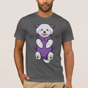 För babybärare för valp maltesisk manar för t shirt