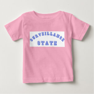 För babybaseball för bevakning statlig skjorta t shirt