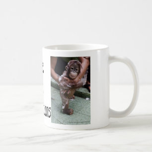 För babyfoto för Orangutans OFI konst Kaffemugg