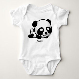 För babyPanda för barn gullig björn T-shirt