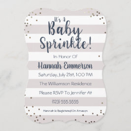 För babystänk för gender neutral inbjudan