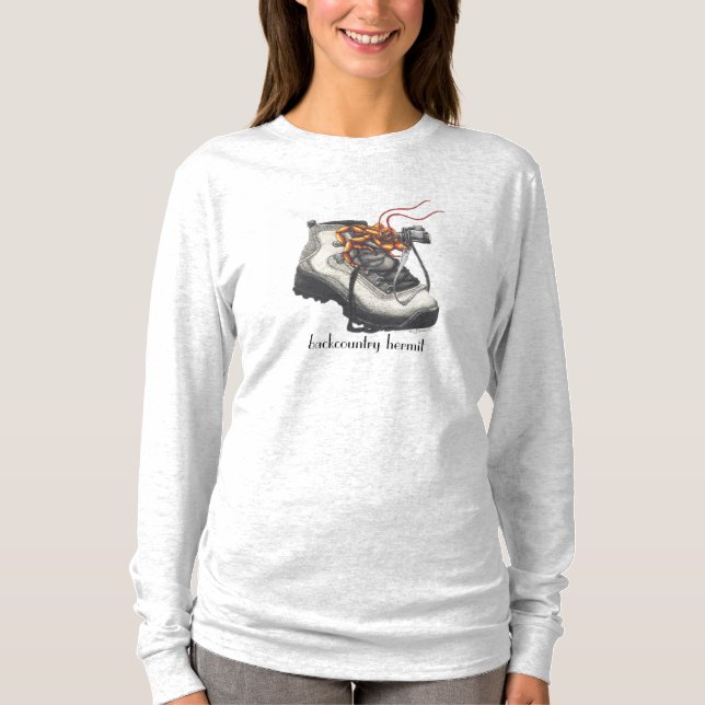 För Backcountry för långärmadutslagsplats~ design T Shirt (Framsida)