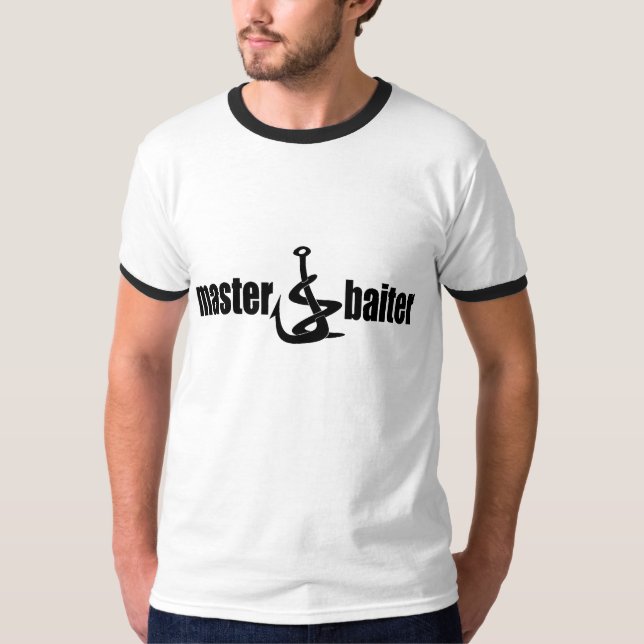 För Baiter för fars dag ledar- pappa fiske T-shirt (Framsida)