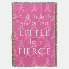 För bandkast för bröstcancer rosa filt