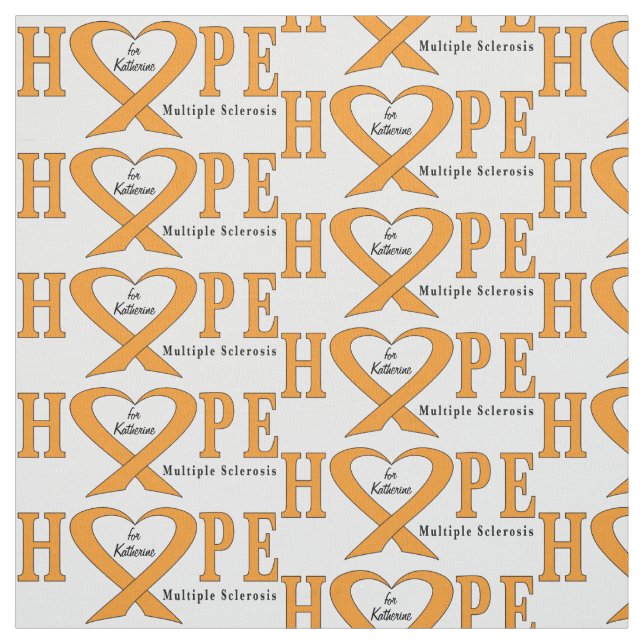 För bandnamn för åtskillig Sclerosis anpassade Tyg (Provkarta)