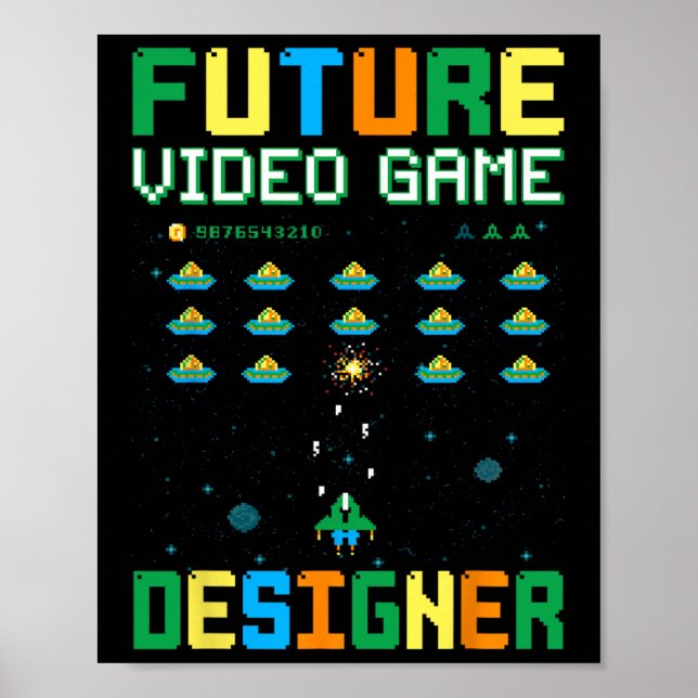 För barn 1 för videospelsdesignern poster (Framsidan)