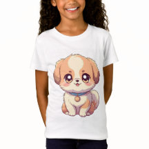 För barn Adsible Puppy Anime T-Shirts - Cute & St