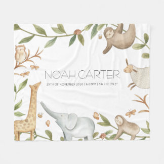 för barn av safari-filtar för Personlig Fleecefilt