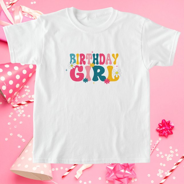 För barn Cute Birthday Girl T Shirt (Skapare uppladdad)