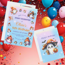 För barn Cute Coffee Älskare Ghost Inbjudan