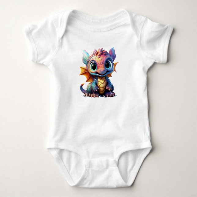 för barn drake lustigt t shirt (Framsida)