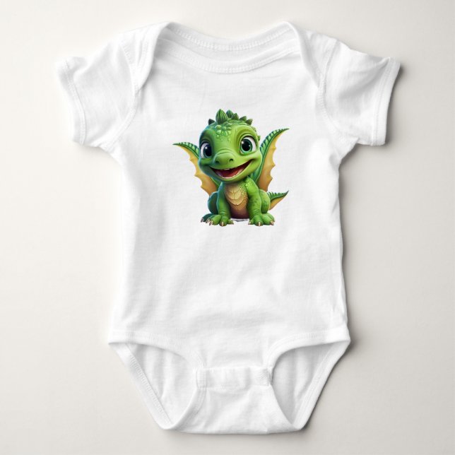 för barn drake lustigt t shirt (Framsida)