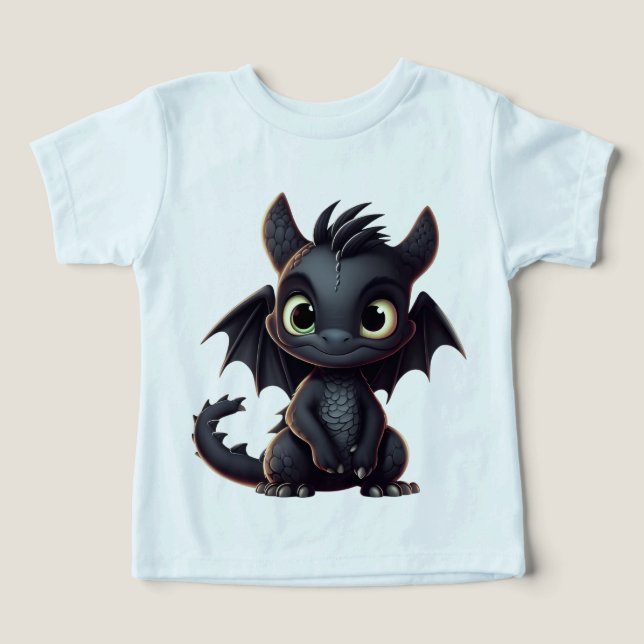 för barn drake lustigt t shirt (Design Framsida)