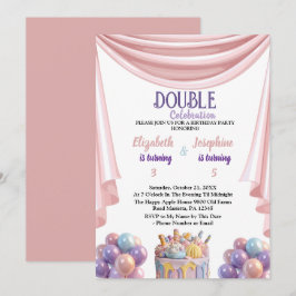 FÖR BARN FIRANDE FÖDELSEDAGSFEST i DUBBLA Inbjudningar