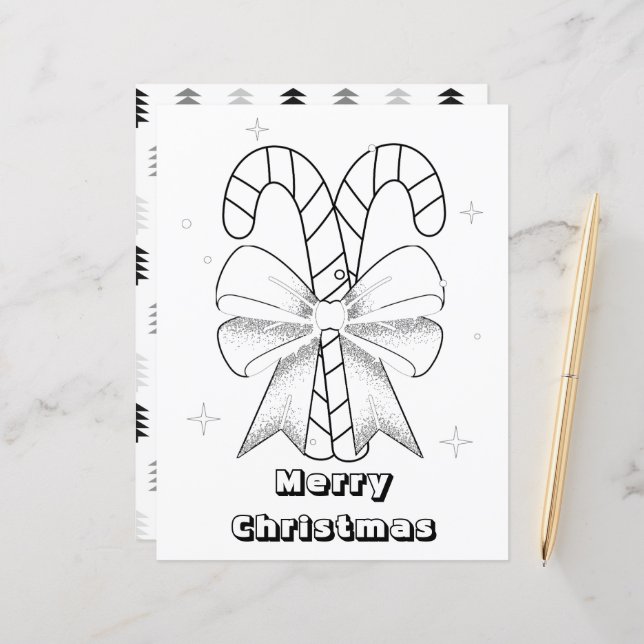 För barn för enkel julfärgning (Fram/Back In Situ)