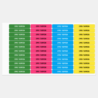 För barn för etiketter för färg namn