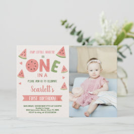 För barn för inbjudan till Sweet Watermelon Birthd