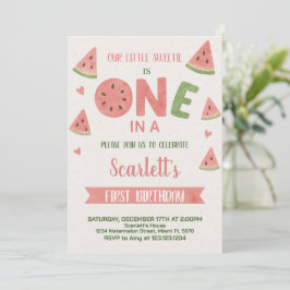 För barn för inbjudan till Sweet Watermelon Birthd
