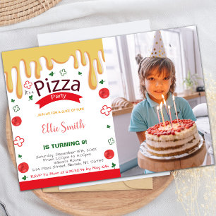 för barn för inbjudningar till anpassadet Pizza-pa