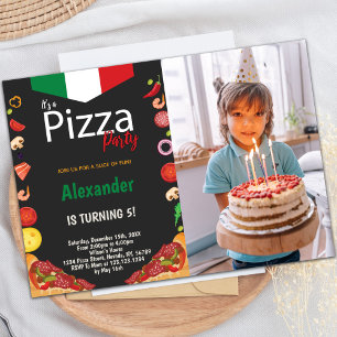 för barn för inbjudningar till anpassadet Pizza-pa