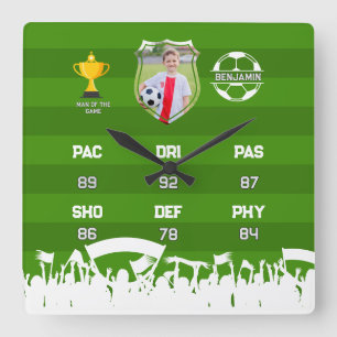 För barn för personligens fotboll, Anpassningsbarn Fyrkantig Klocka