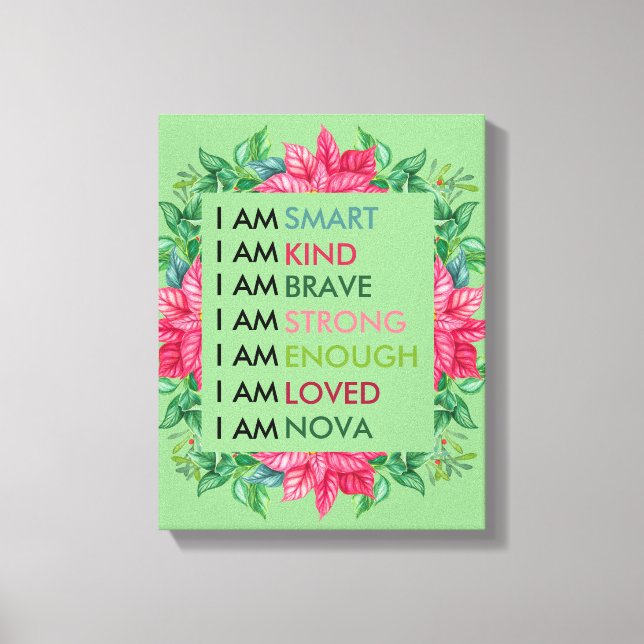 För barn för positiva personliger canvastryck (Framsida)