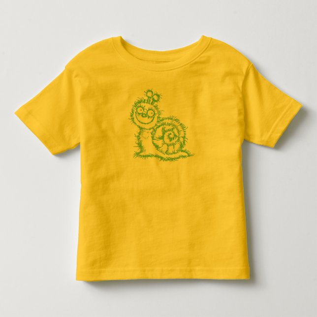 För barn för Sqiggle snigelT-tröja Tee Shirt (Framsida)