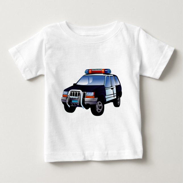 för barn för Tecknad av Akutet Poliskort T-shirt (Framsida)