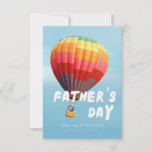 För barn Ge till Pappa Luftballong Fars dag Kort