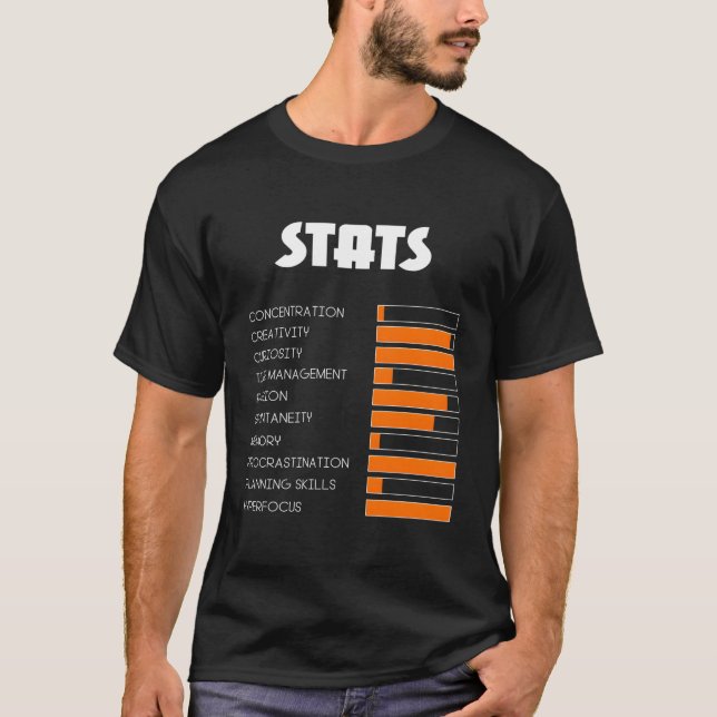 För barn med ADHD-statistik Manar Boys A T Shirt (Framsida)