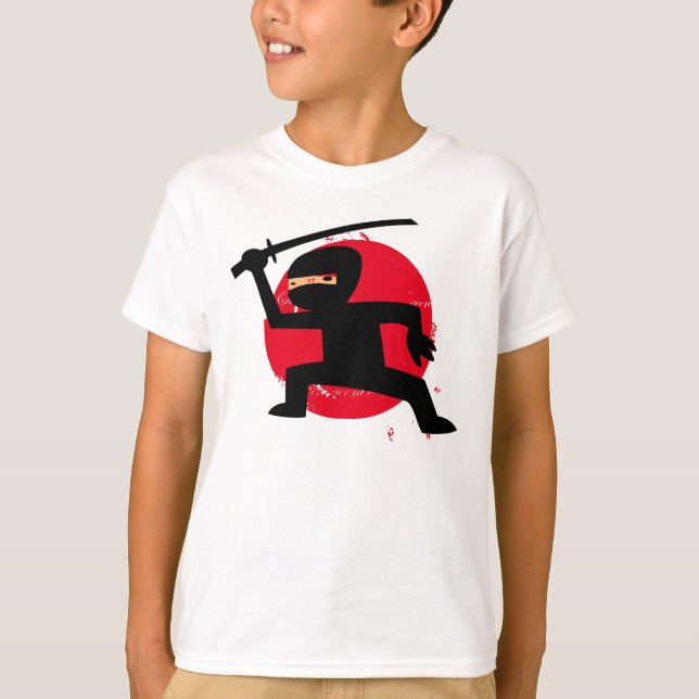 För barn Ninja lite T-tröja T Shirt (Framsida)