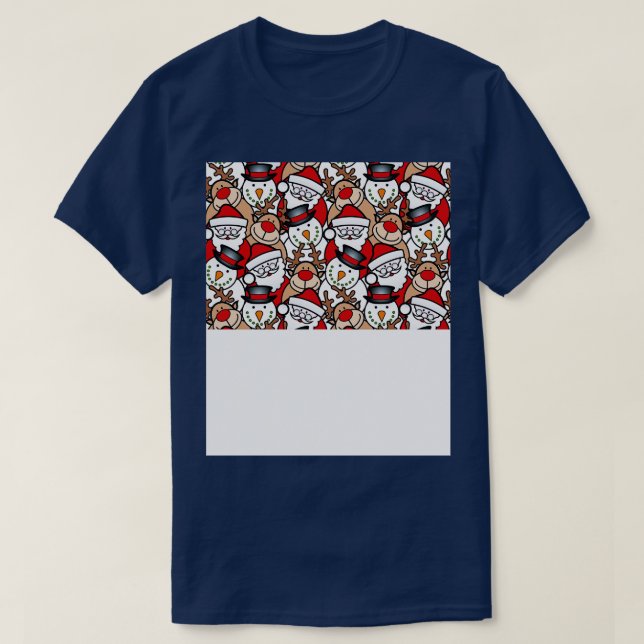 För barn på den konstiga julmunnen Ansikte T Shirt (Design framsida)