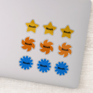 för barn personlig Name Stickers Klistermärken