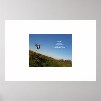 För barn poster för att inspirera till taekwondo