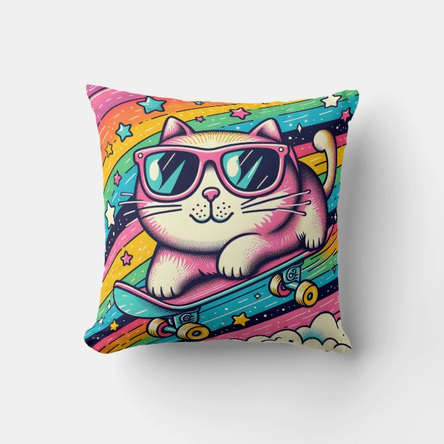 för barn tecknad Pillow Kudde (Framsida)