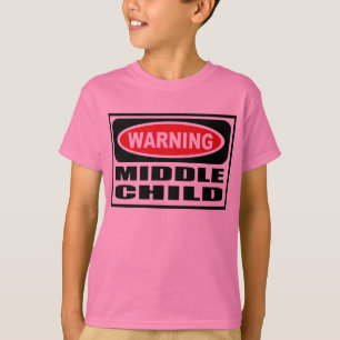 För BARNbarn för varning MELLERSTA T-tröja Tee Shirt