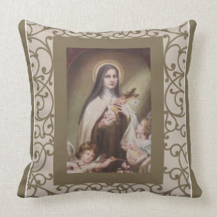 För barnJesus för St. Therese crucifix för äng Kudde