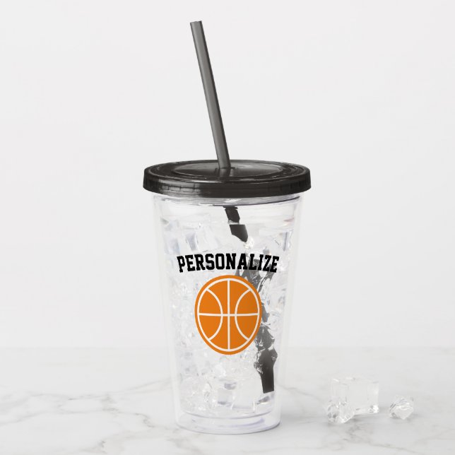 För basketakryl för anpassningsbar känt take away mugg (Framsida Ice)