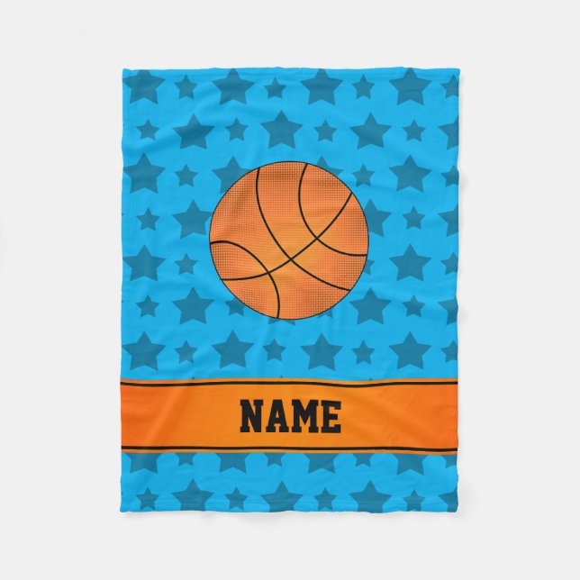 För baskethimmel för anpassningsbar kända stjärnor fleecefilt (Framsidan)