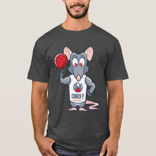 För basketidrottshall för lagledare P råtta - g T Shirt